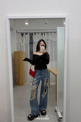ヴィンテージワイドデニムパンツ