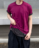 ニックラインレイヤードショートスリーブTシャツ