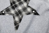 Check Star Off Shoulder T-Shirt 231137997