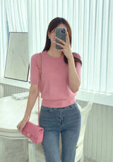Today Round Basic Short Sleeve Knit
