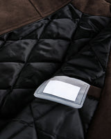 Luna suede padding jacket
