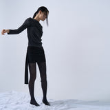 UNBALANCE TUBE TOP (BLACK)