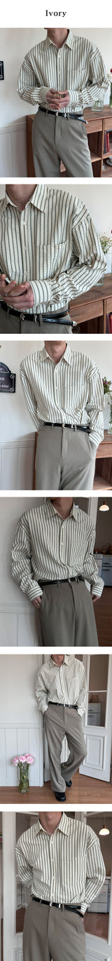 [Unisex] Clean stripe shirts(3color)