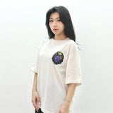 PEANUT STAIN - ノット スリーピング ハート オブ ア ライオン アイボリー オーバーサイズド Tシャツ