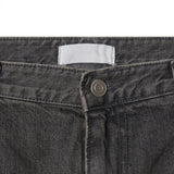 LMN lower incision wide denim pants (2 colors)