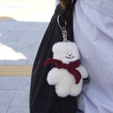 tuteogi doll keyring burgundy muffler