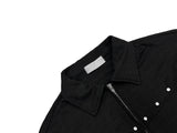 Derron Stud Half Zip-Up