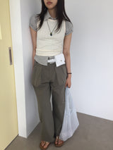 Highland pintuck pants (3color)
