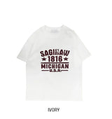 セグプリントクロップ半袖Tシャツ