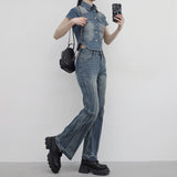 [NONCODE] Fluffy Washing Denim Bootcut Pants