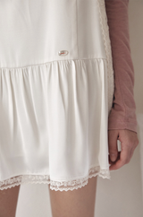 Irene Satin Dress Ivory