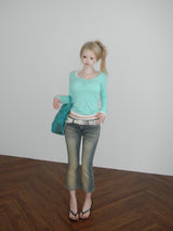 two-row stud belt(2 color)