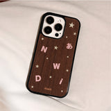 【MADE】レトロ トーキョーアンバーブラウン iPhoneケース [Glossy Glass/Magsafe]