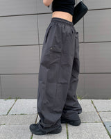 (Unisex) ボタンナイロンパンツ