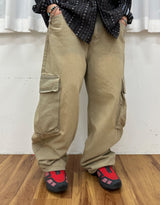 マッドタンワイドビンテージカーゴパンツ