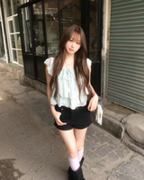 Frill cancan blouse