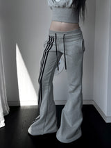 slim-fit bootcut track pants (2color)
