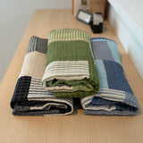 Patchwork Reversible Cotton Summer Blanket - S Size