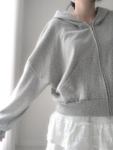 flower hood zip-up (3c)