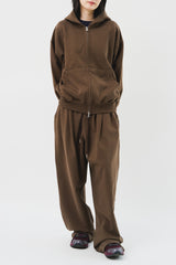 Jeff Cropped Zip Hoodie (3color)