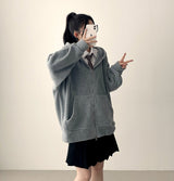 Ronff Embroidery Fleece To Way Hooded Zip-Up