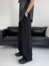 LO Vien Pintuck Half-Banding Semi Wide Pants (4C)