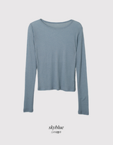 WD テンセルウール長袖Tシャツ (8color)