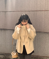 ダッフルハーフレングスハンドメイドコートジャケット
