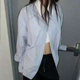 OVER STRIPE STRING SHIRT