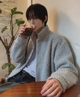 メリーアルパカハイネックカーディガン