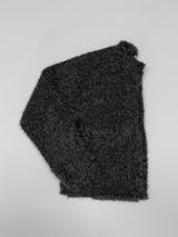 Mockneck Overfit Fur Cardigan