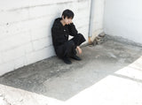 [DOJINOI] YEOMIM CROP HOODIE JUMPER BLACK