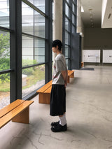 トライイングレタリングクロップ半袖Tシャツ 4C