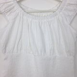 Flower ombre shirring blouse (2color)