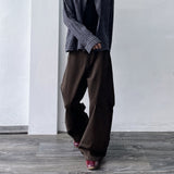 Brown Shadow Wide Pants