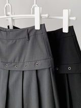 Fake Pleats Skirt Casual Pants