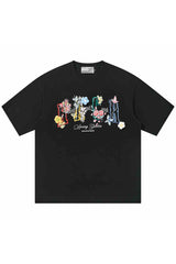 3D ヤーンフラワールーズTシャツ