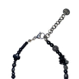 karen silver black gemstone bracelet 