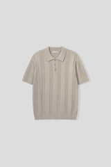 Dao placket collar knitwear
