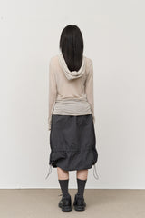 (W) Rord Tencel Hooded Top