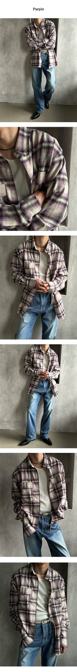 [F/W] Cutting check two pocket shirts (3color)
