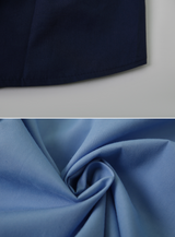 Side Button Slim Short Sleeve Shirt (3color)