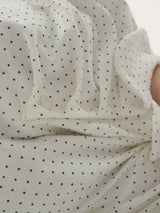 Rick dot collar short-sleeve T-shirt -3C