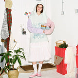 Color Stripe Rabbit Hoodie
