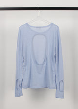 BACK HOLE LINEN KNIT
