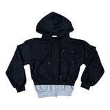 Layered hoodie