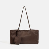 Water-Resistant Lightweight Nylon Baguette Tote Bag