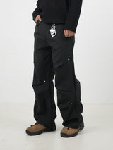 Rivet point strap pants 3color