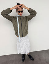PEONY SKIRT IN W/MELANGE