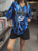 チェイスフットボールカラー半袖Tシャツ